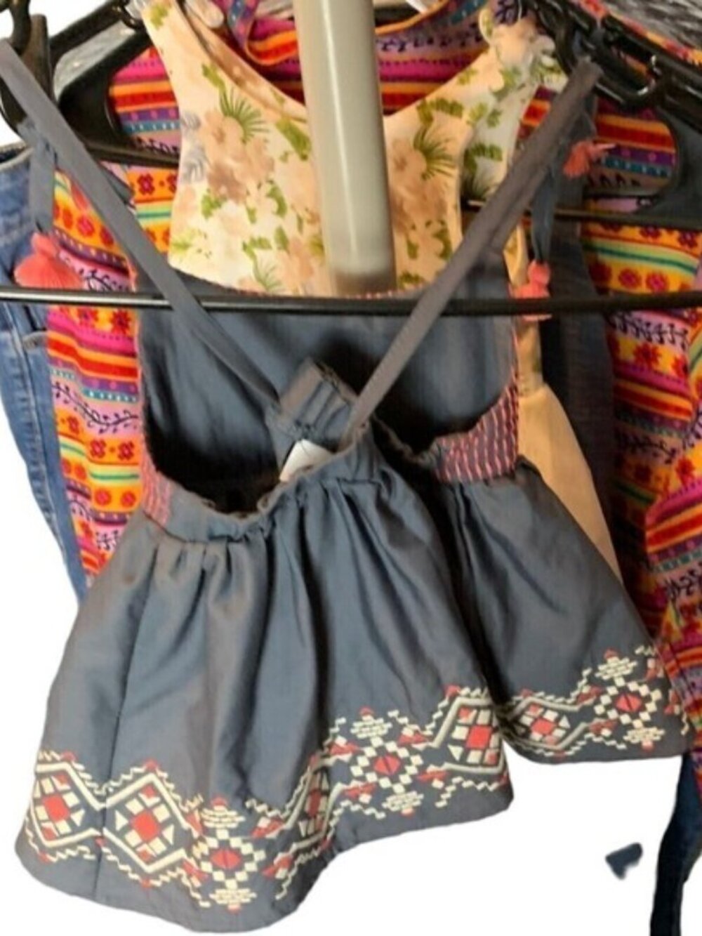 LULURAIN Baby Dress 3-6 Months Red And Gray